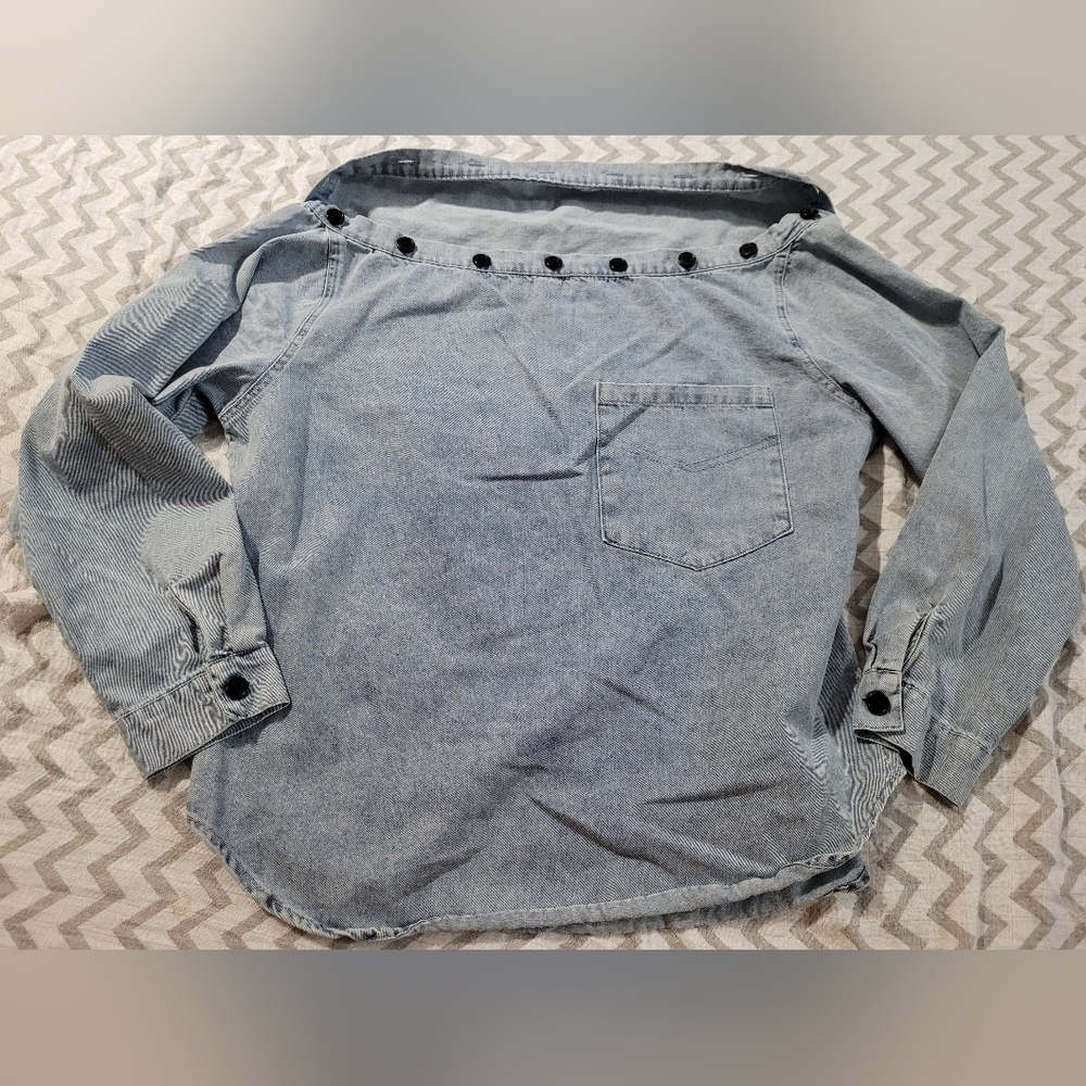 Soft Denim Top size small